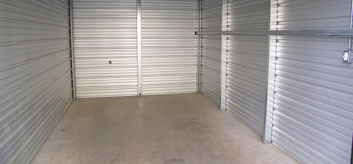 Interior of a storage unit at all secure storage 